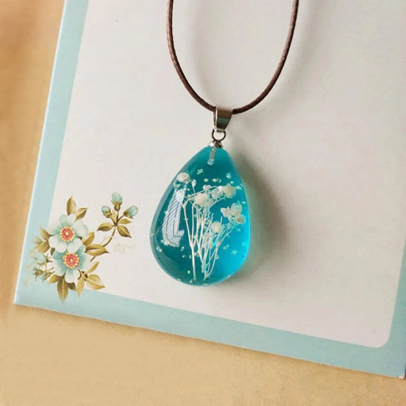 Luminous Water Drop Pendant Necklace