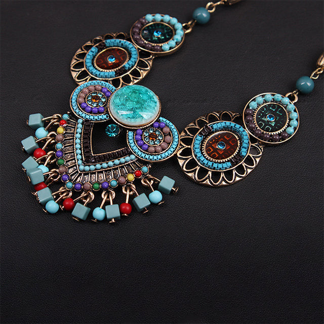 Vintage Ethnic Beaded Necklace