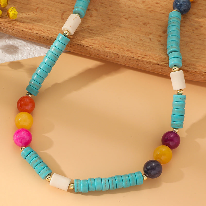 Bohemian Colorful Beaded Necklace