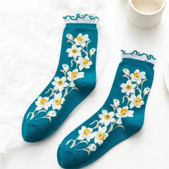 Pack Of 5 Pairs Of Floral Socks