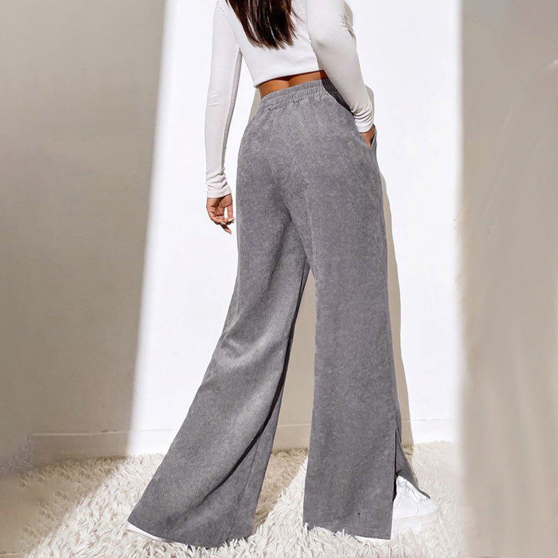 Casual Solid Colour Trousers