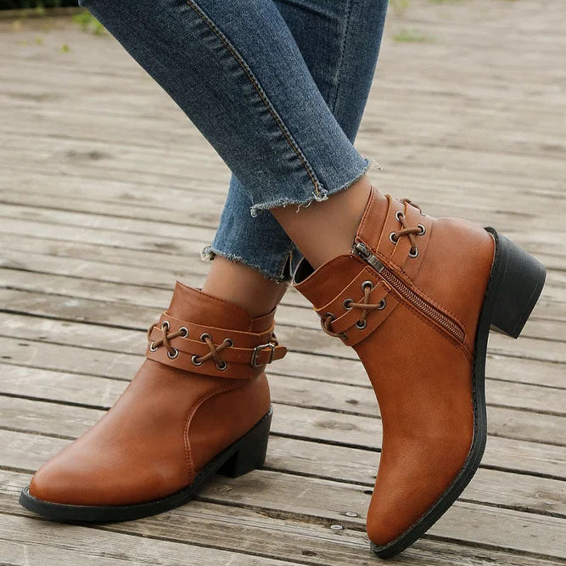 Vintage Pointed Toe Boots