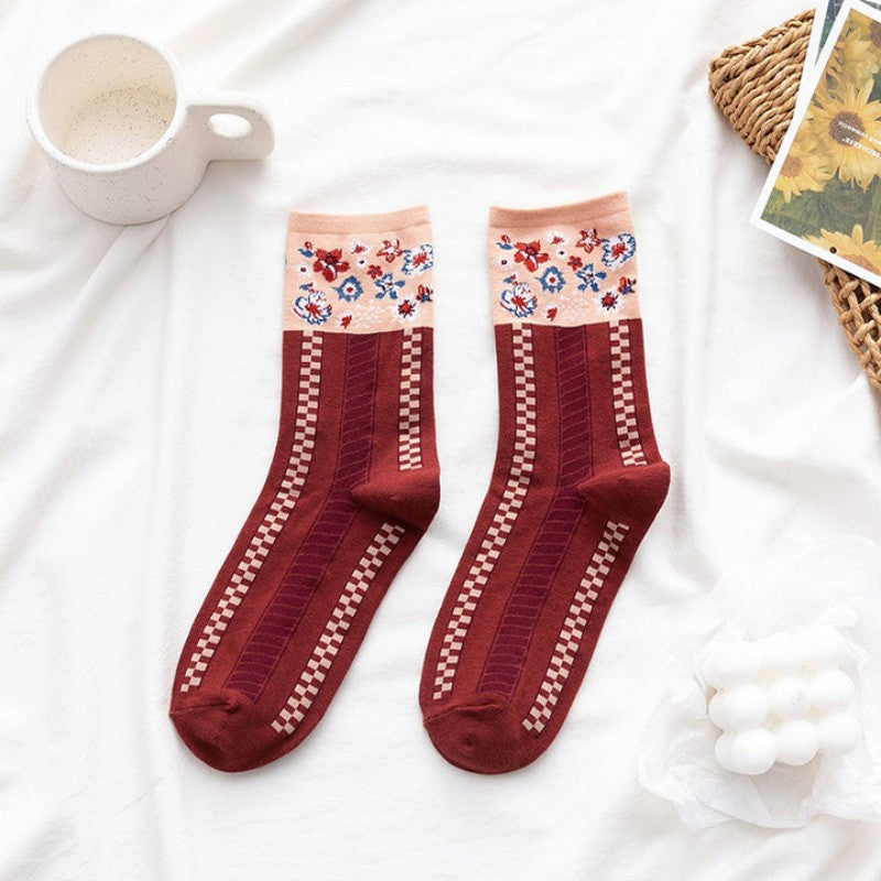 Vintage Floral Socks