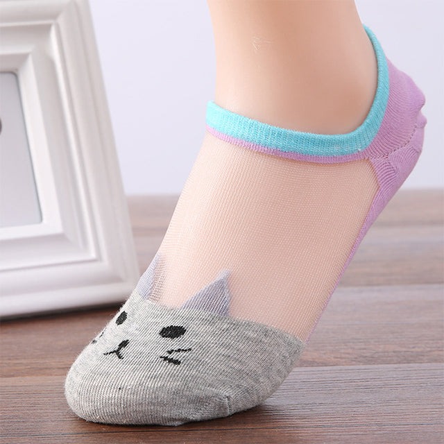 Cat Pattern Breathable Socks