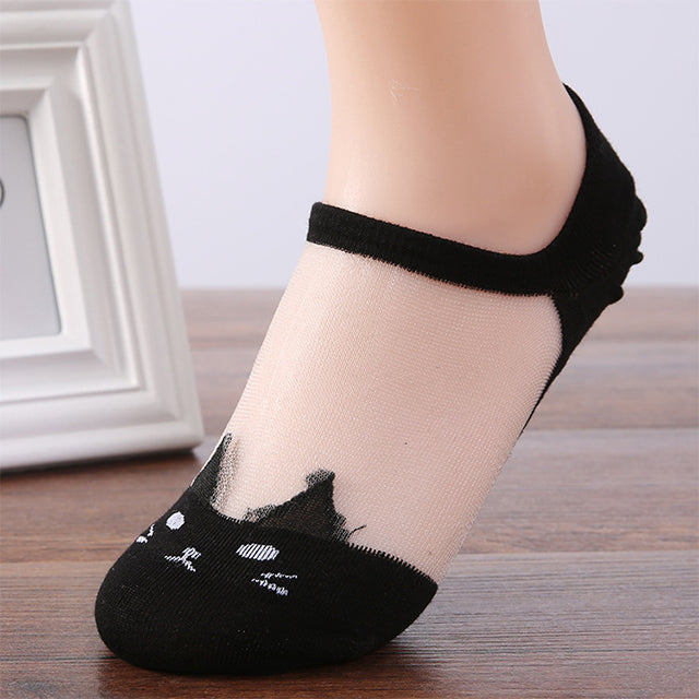 Cat Pattern Breathable Socks