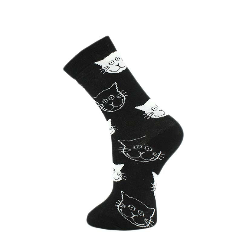 Cat Pattern Casual Socks