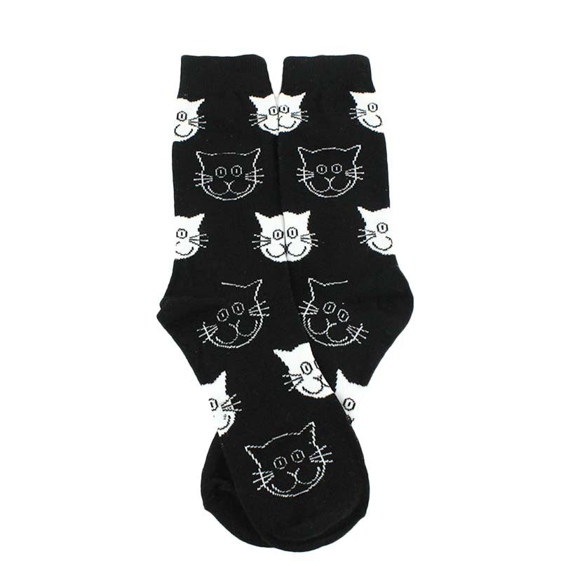 Cat Pattern Casual Socks