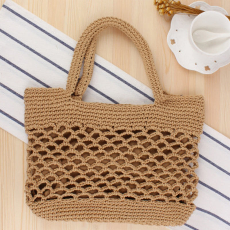 Casual Solid Color Straw Bag