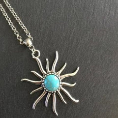 Bohemian Sun Pendant Necklace