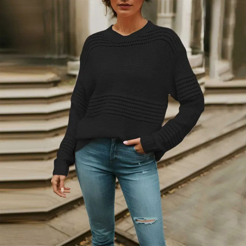 Casual Hollow Knit Sweater