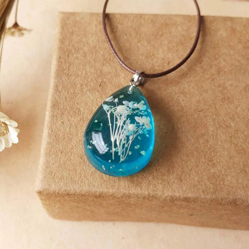 Luminous Water Drop Pendant Necklace