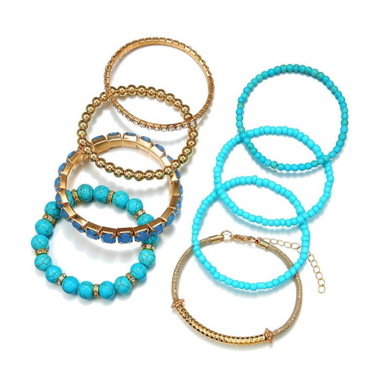 Bohemian Beaded Bracelet Set