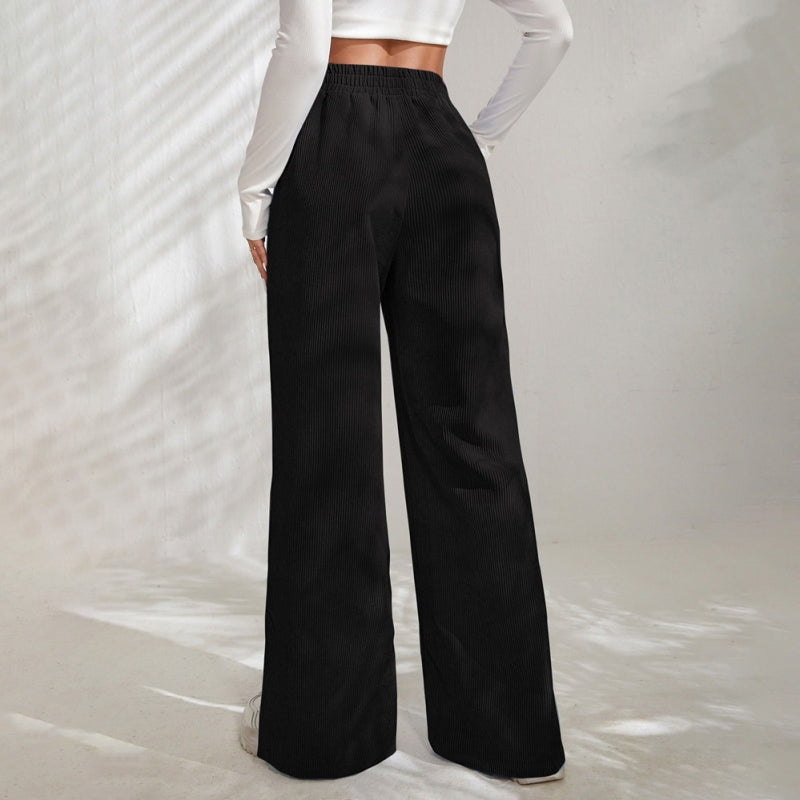 Casual Solid Colour Trousers