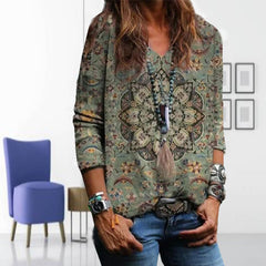 Vintage Floral Print T-Shirt