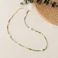 Boho Colorful Beaded Necklace