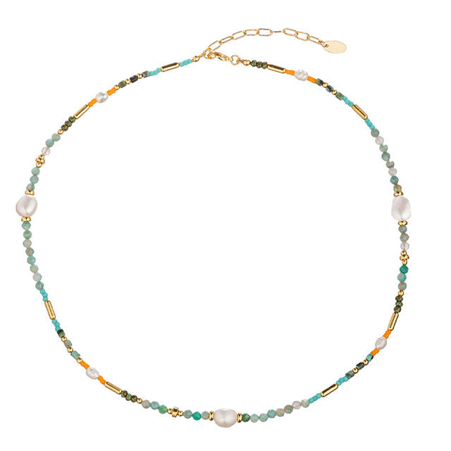 Boho Colorful Beaded Necklace