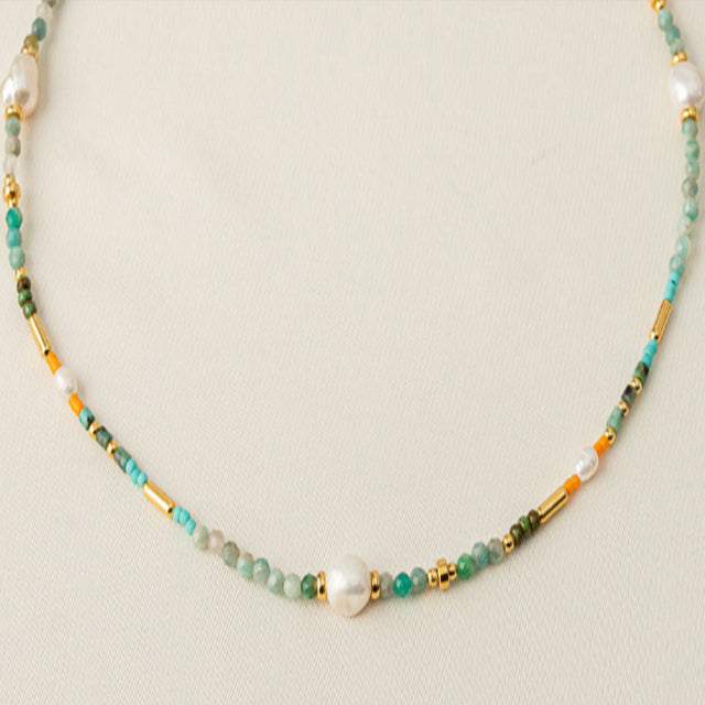 Boho Colorful Beaded Necklace