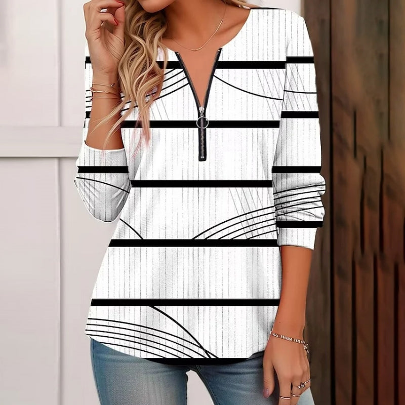 Casual Striped Blouse