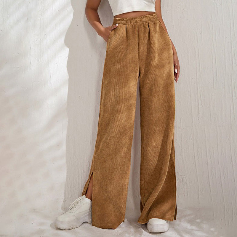 Casual Solid Colour Trousers