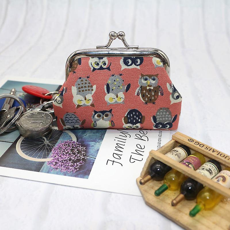 Creative Owl Print Coin Purse