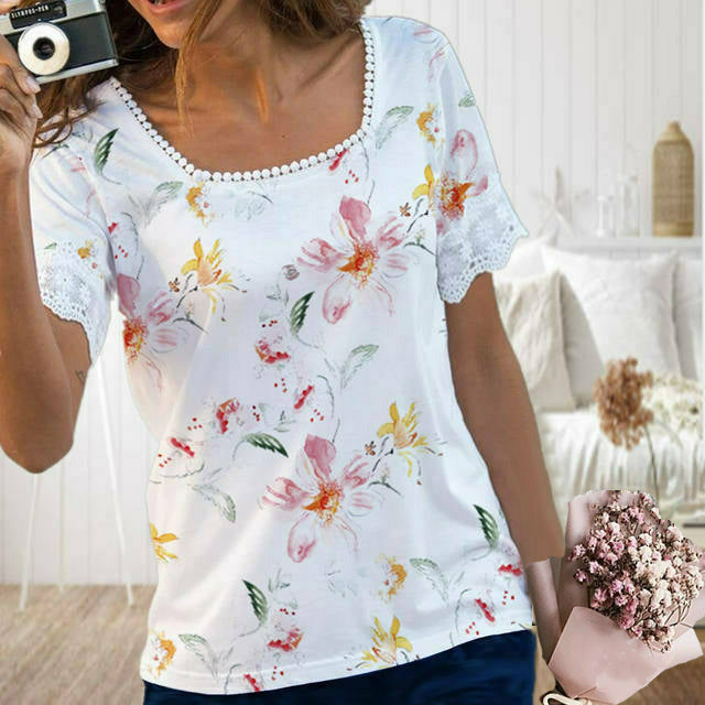 Casual Floral Print T-Shirt