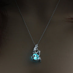 Luminous Mermaid Pendant Necklace