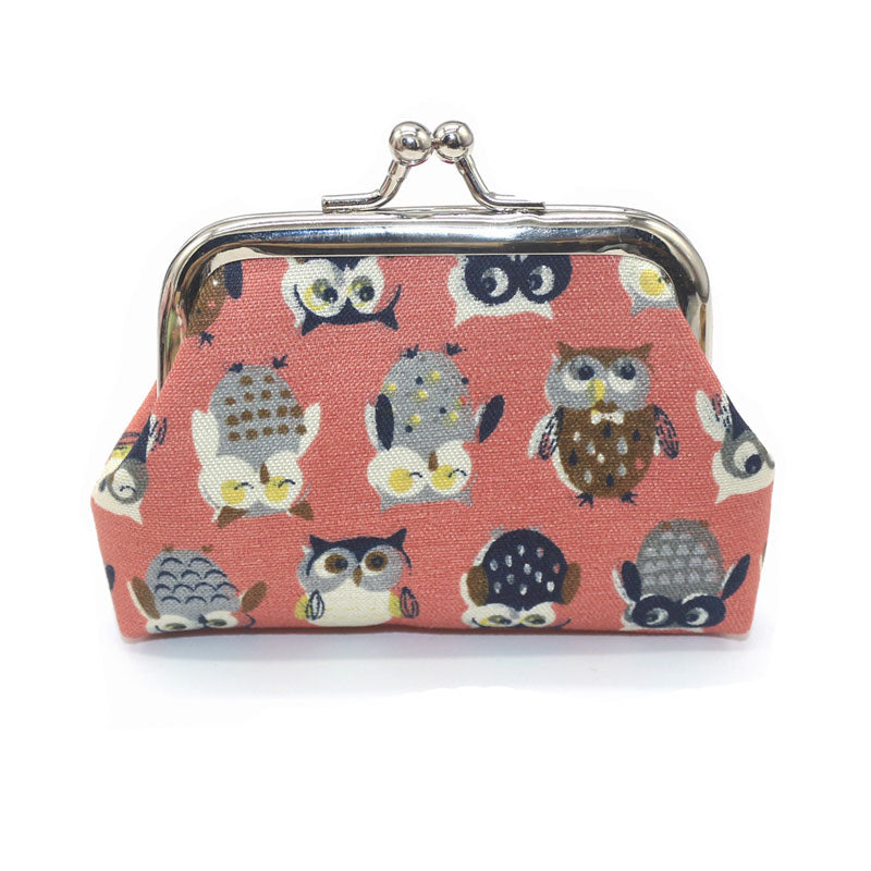 Creative Owl Print Coin Purse