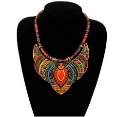 Bohemian Ethnic Pendant Necklace