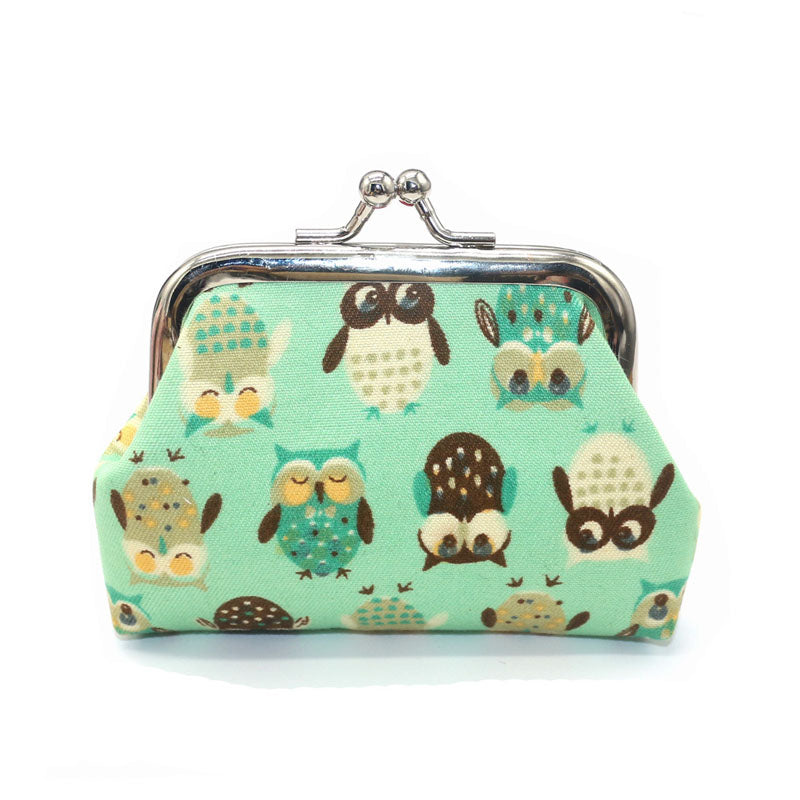 Creative Owl Print Coin Purse