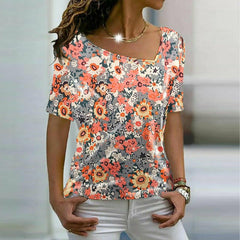 Casual Floral Print T-Shirt