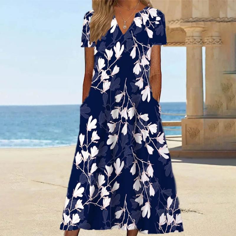 Casual Floral Print Dress