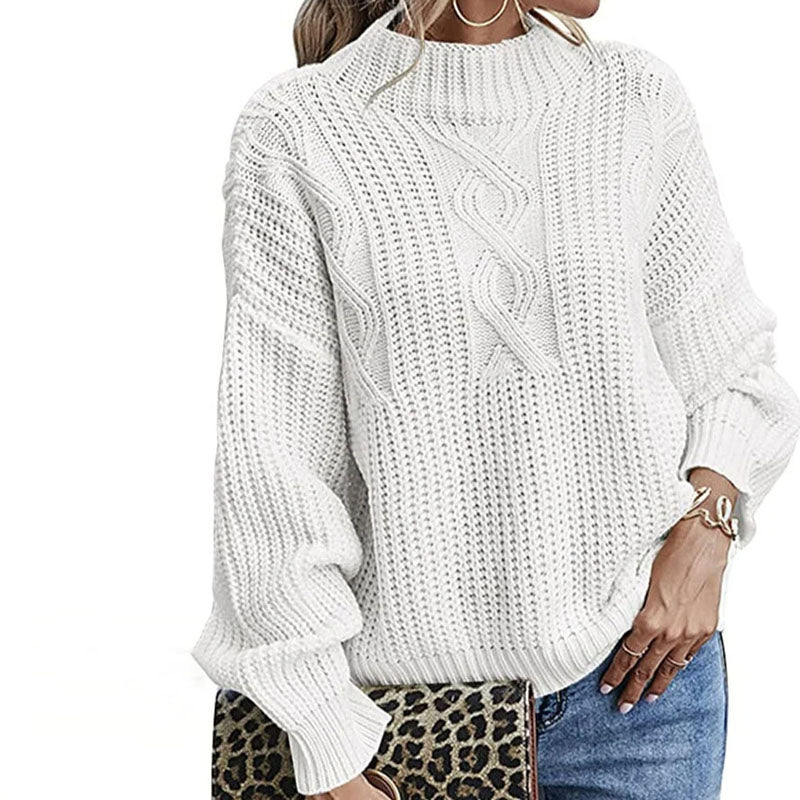 Casual Cable Knit Sweater