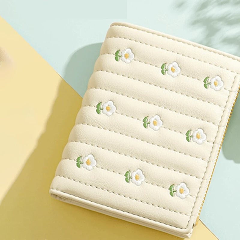 Floral Embroidered Coin Purse