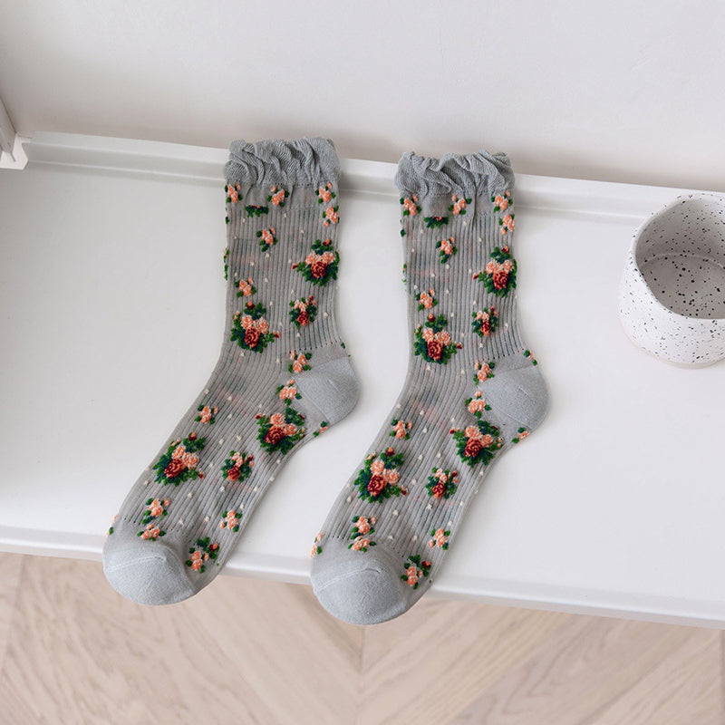 Retro Floral Socks