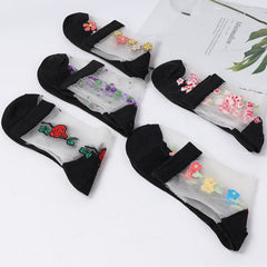 Pack Of 5 Pairs Of Floral Socks