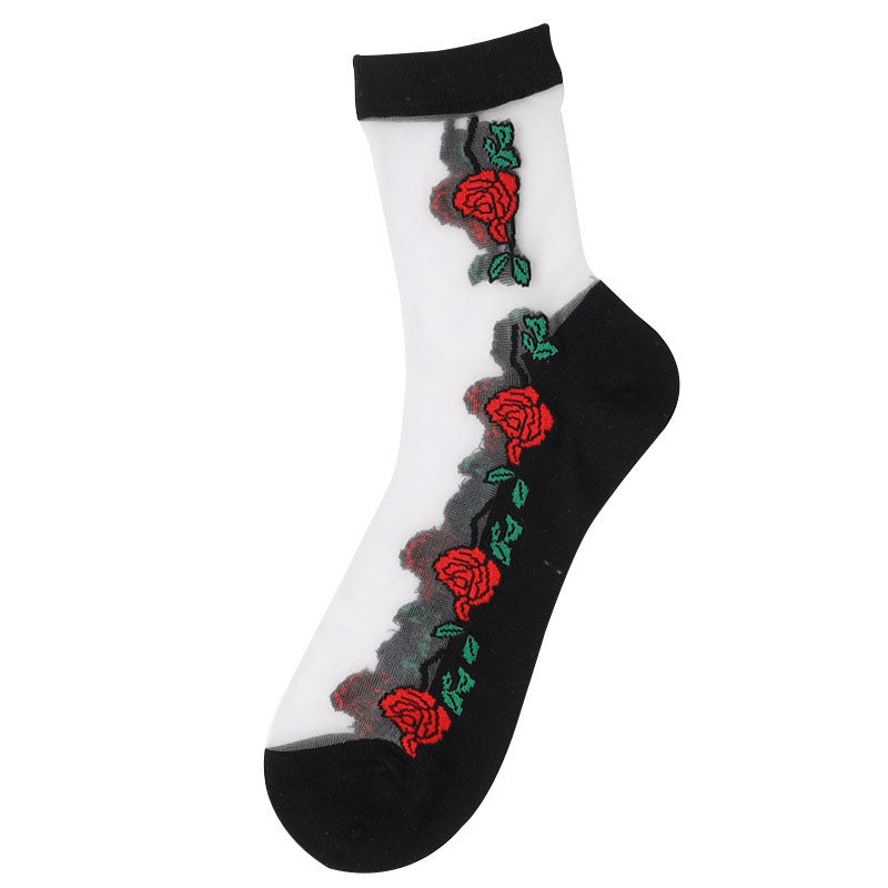 Pack Of 5 Pairs Of Floral Socks