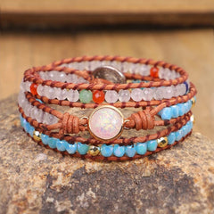 Boho Braided Bead Bracelet