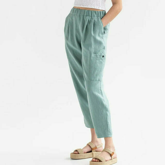 Solid Color Casual Pants