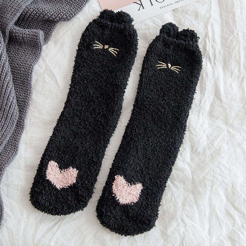 Cartoon Plush Socks