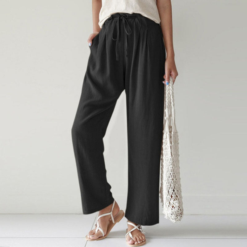 【Cotton And Linen】Casual Straight Trousers