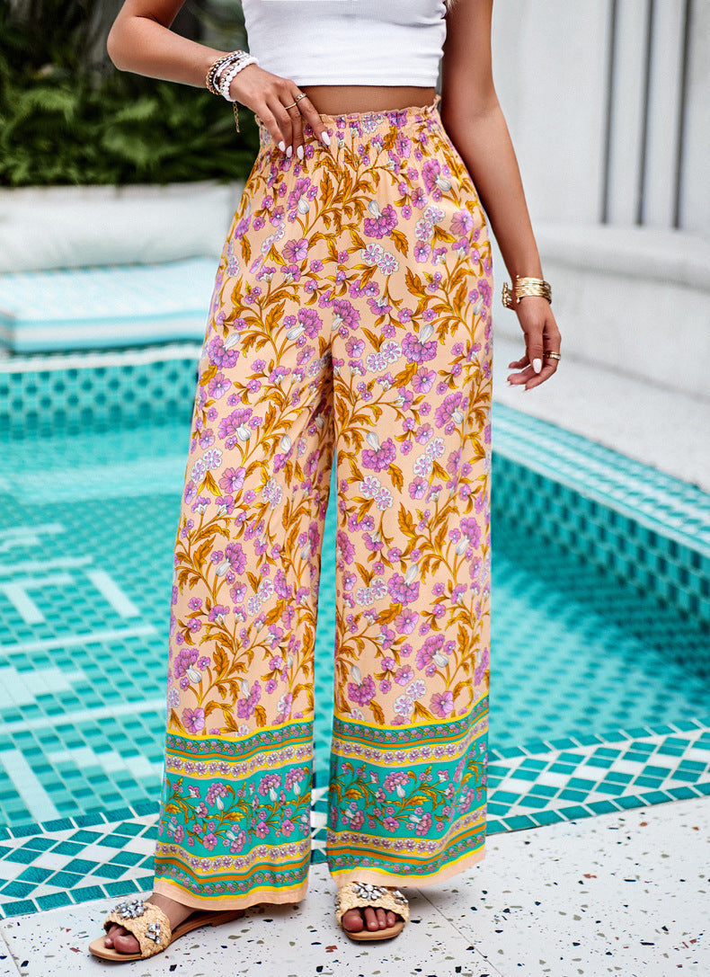 Claudette Floral Palazzo Pants