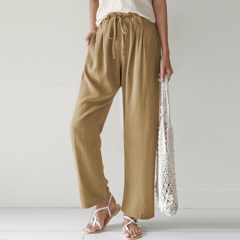 【Cotton And Linen】Casual Straight Trousers