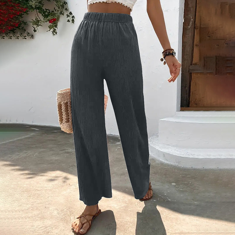 Casual Wide Leg Trousers