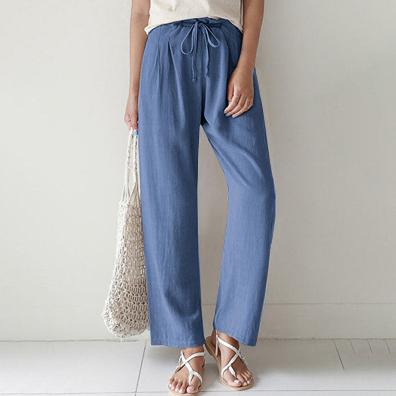 【Cotton And Linen】Casual Straight Trousers