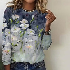 Vintage Floral Print T-Shirt