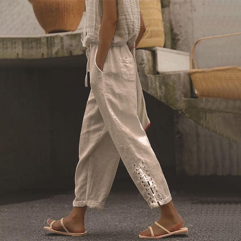 【Cotton And Linen】Casual Straight Trousers