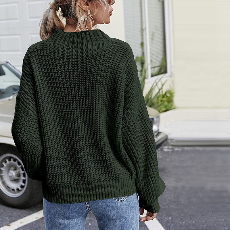 Casual Cable Knit Sweater