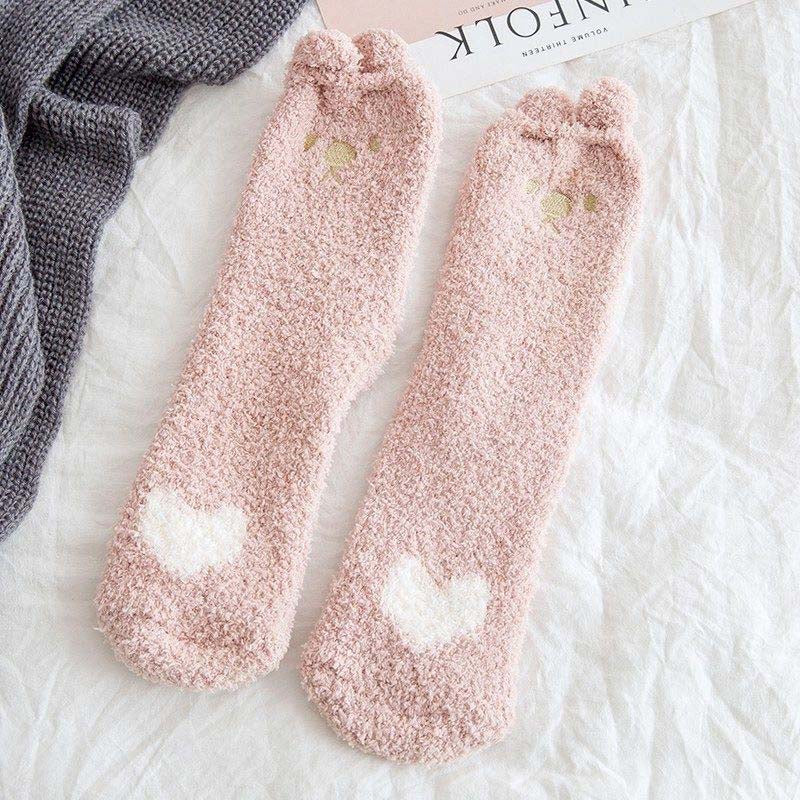 Cartoon Plush Socks