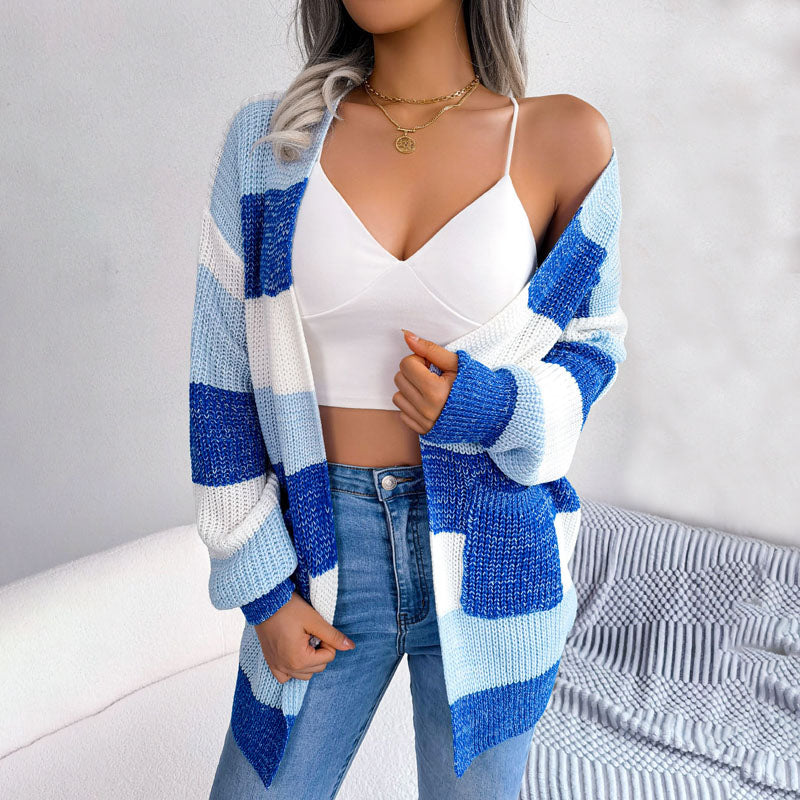 Casual Striped Cardigan