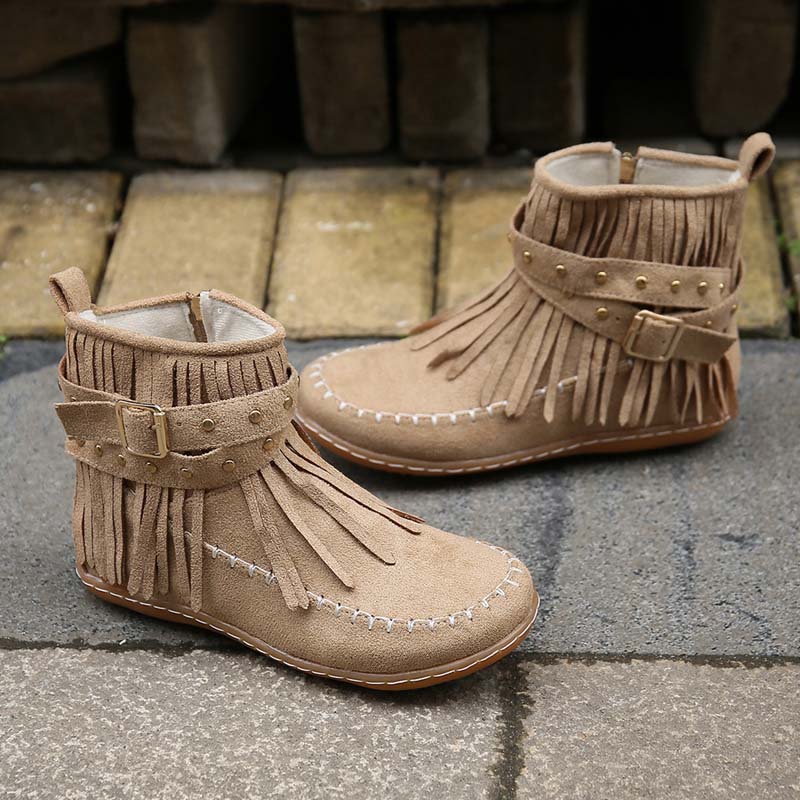 Vintage Fringed Boots